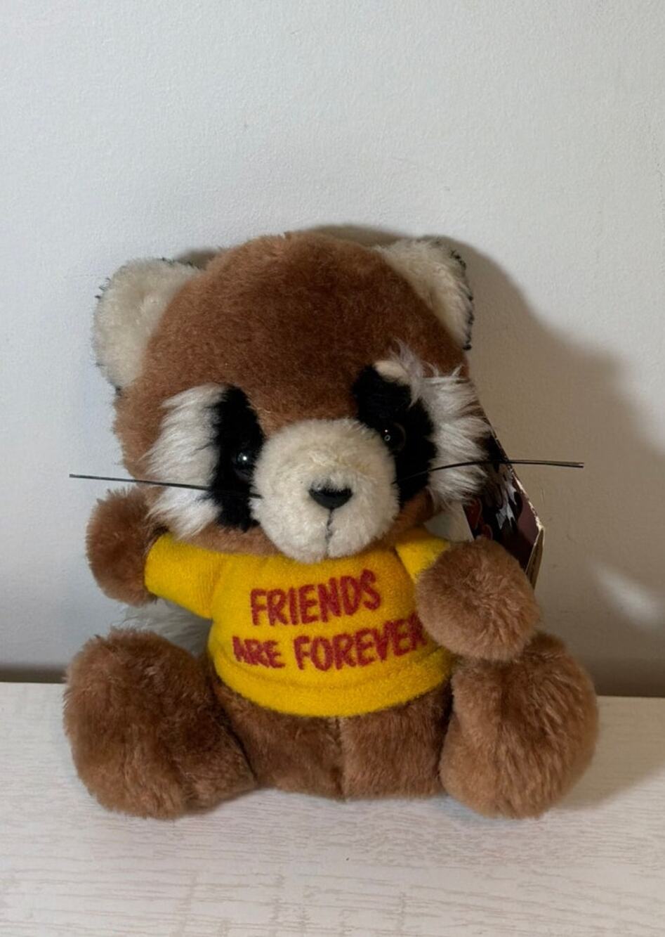 1979 Russ Berrie Luv Pet Raccoon Plush with original tag